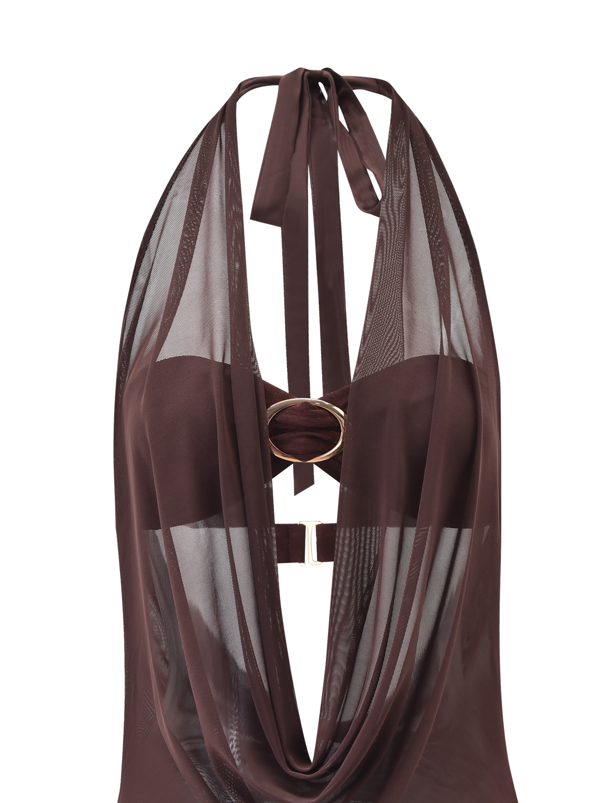 MAKENA TWO-PIECE DRESS - CHOCOLATE