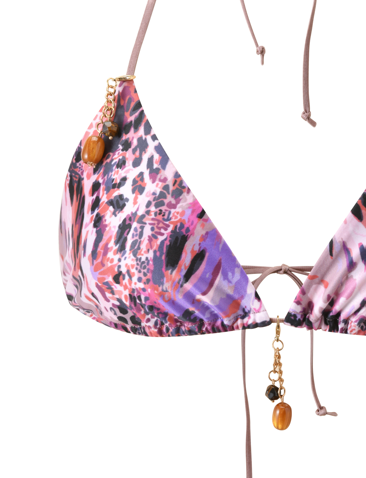 FINLEA BIKINI TOP 2.0 - PURPLE ANIMAL SWIRL