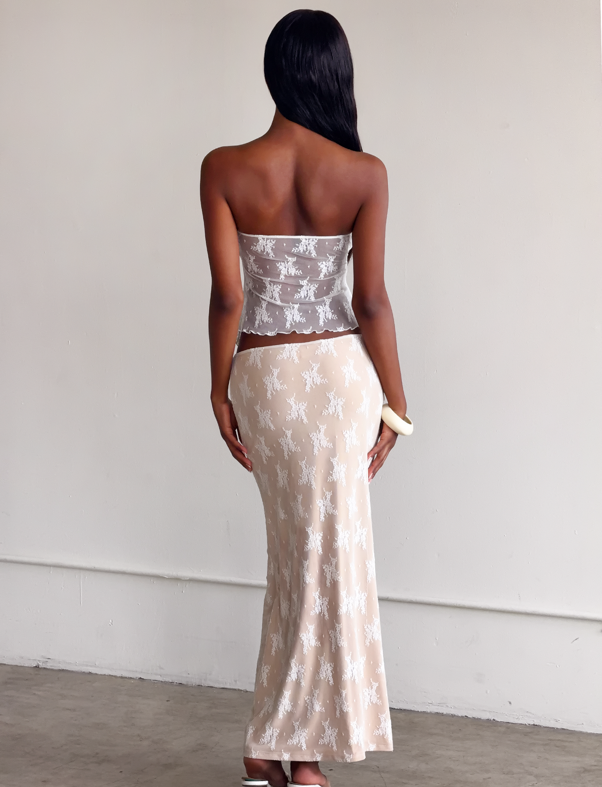 KAROLINA TOP - WHITE : WHITE LACE