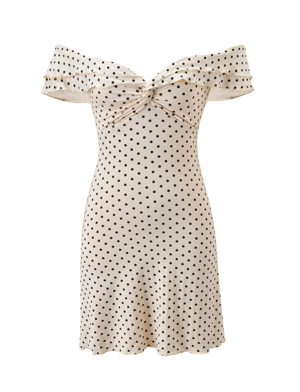 DENALI MINI DRESS - CREAM DOT