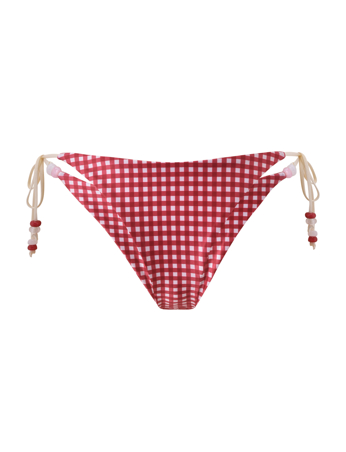 FINLEA BIKINI BOTTOM - RED GINGHAM