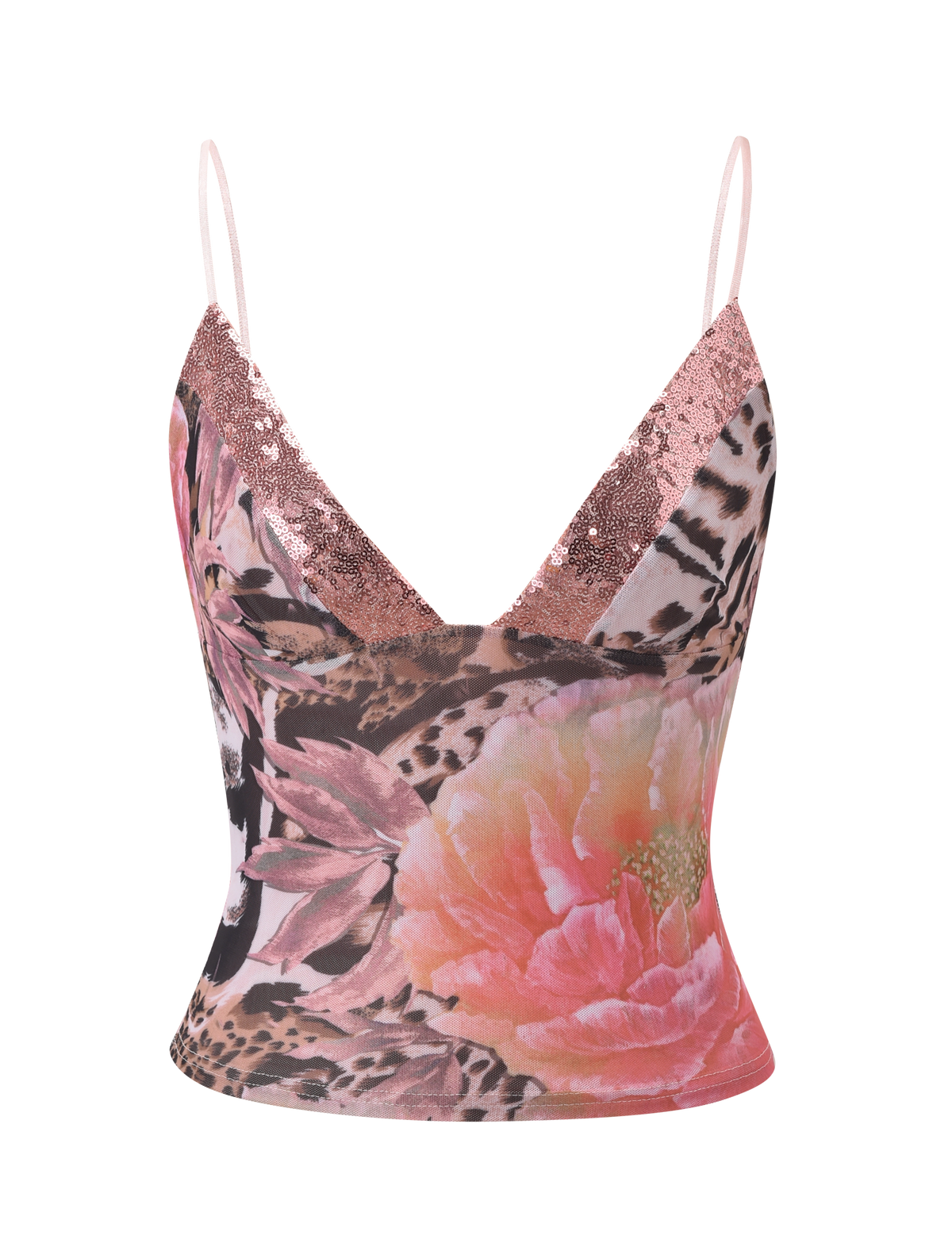 FENELLA TOP - ANIMALIER FLORAL
