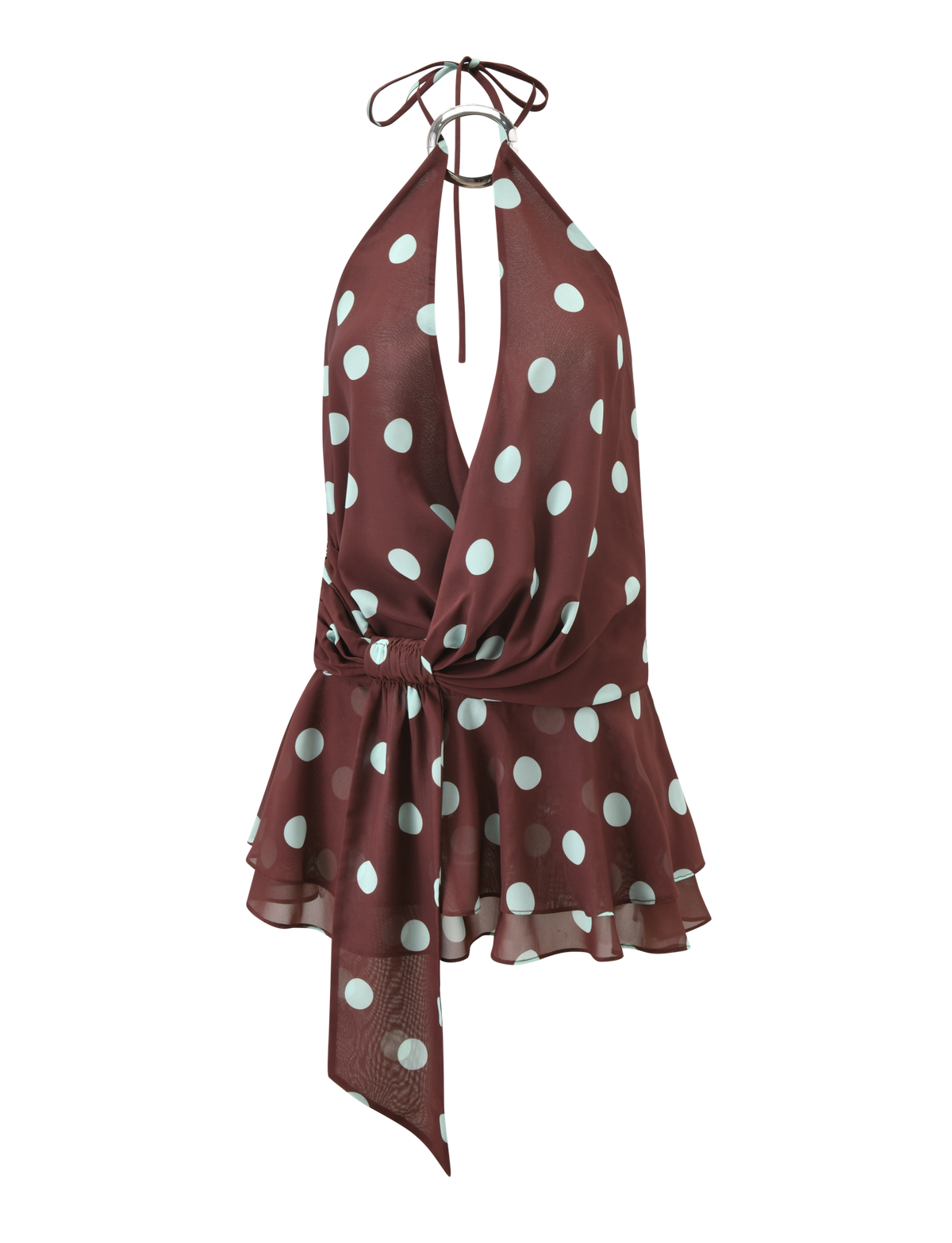 INDIGO MINI DRESS 2.0 - CHOCOLATE BLUE DOT