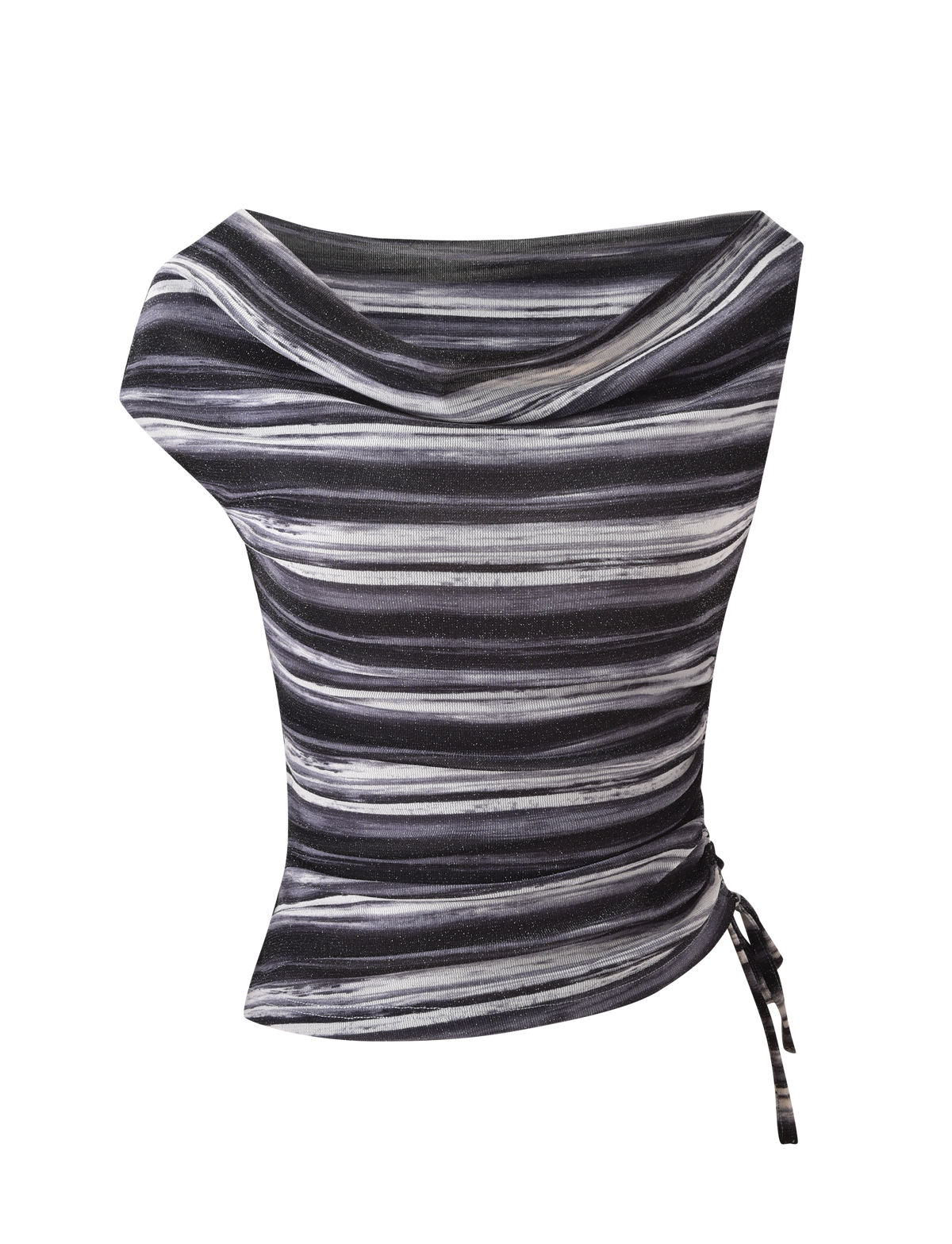 BRAELYN TOP - GREY STRIPE