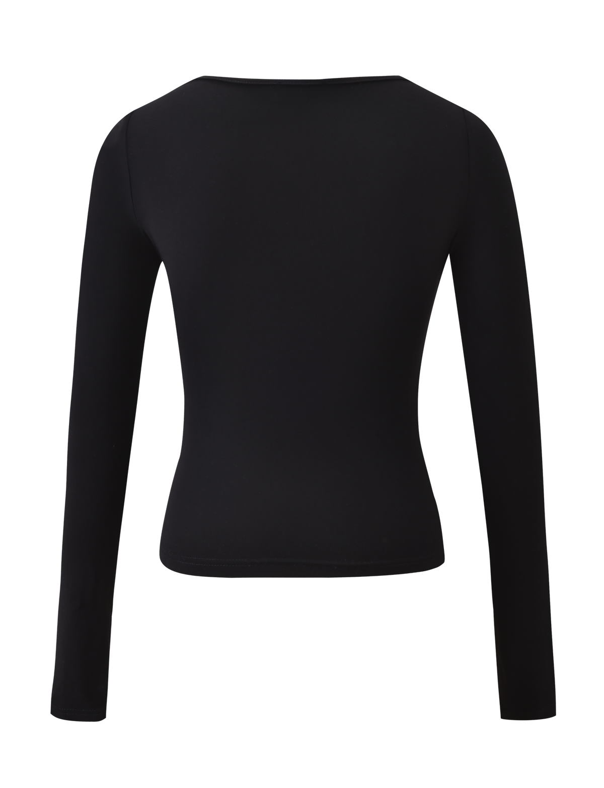 DAMELA LONG SLEEVE TOP - BLACK