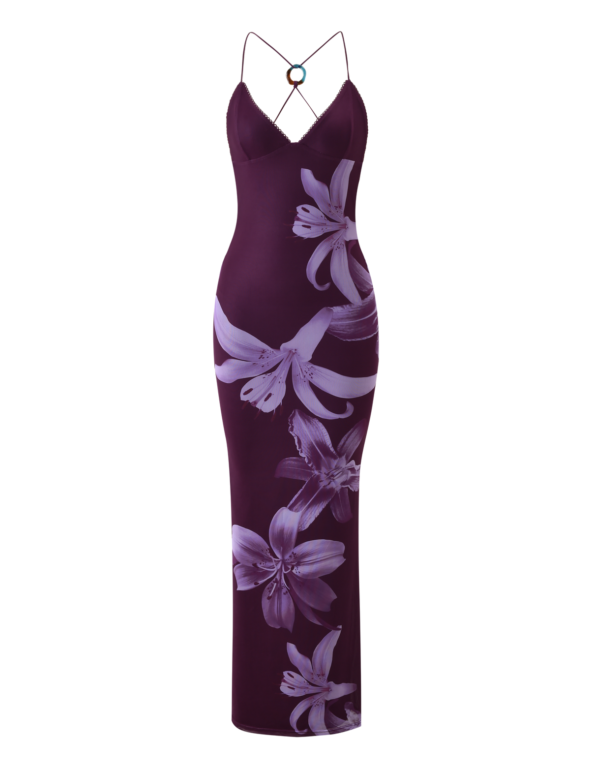 ORIELLE MAXI DRESS - PLUM ORCHID