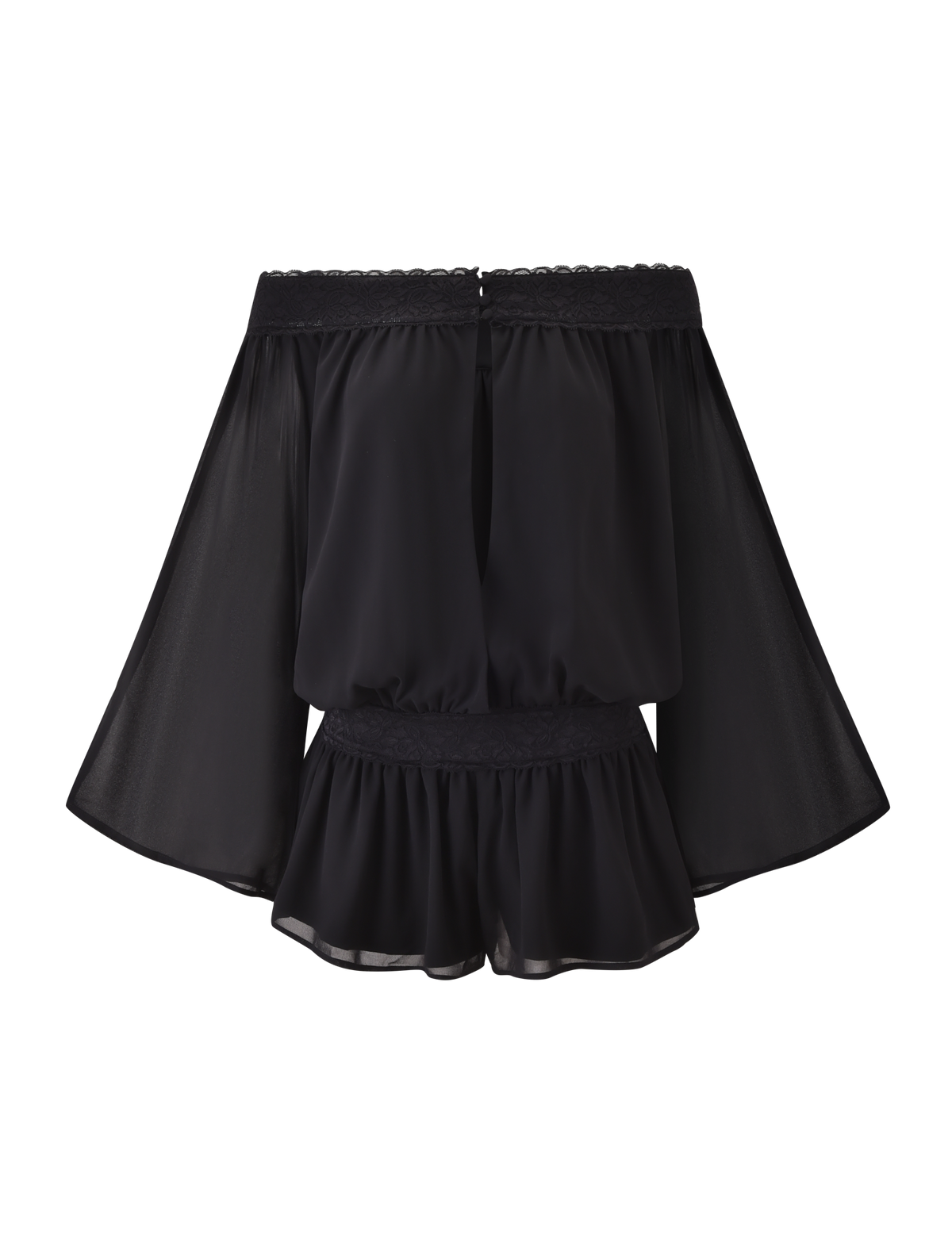 TESSIE PLAYSUIT - BLACK