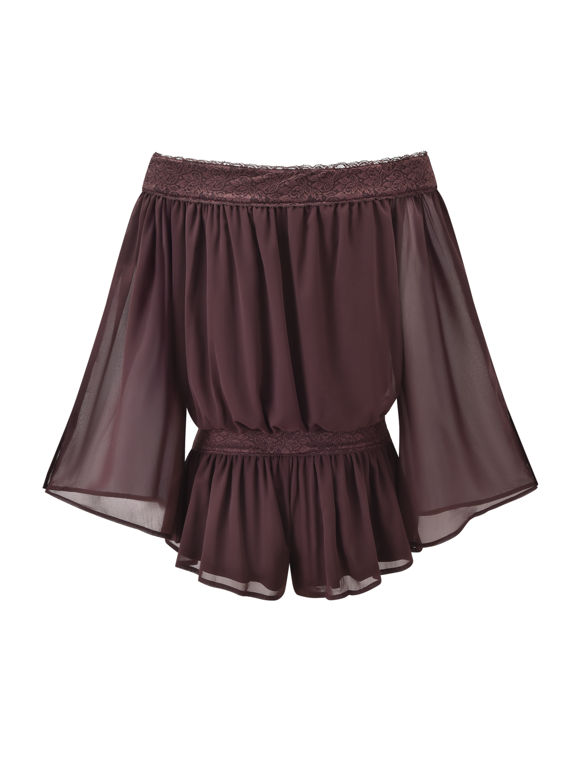 TESSIE PLAYSUIT - BROWN