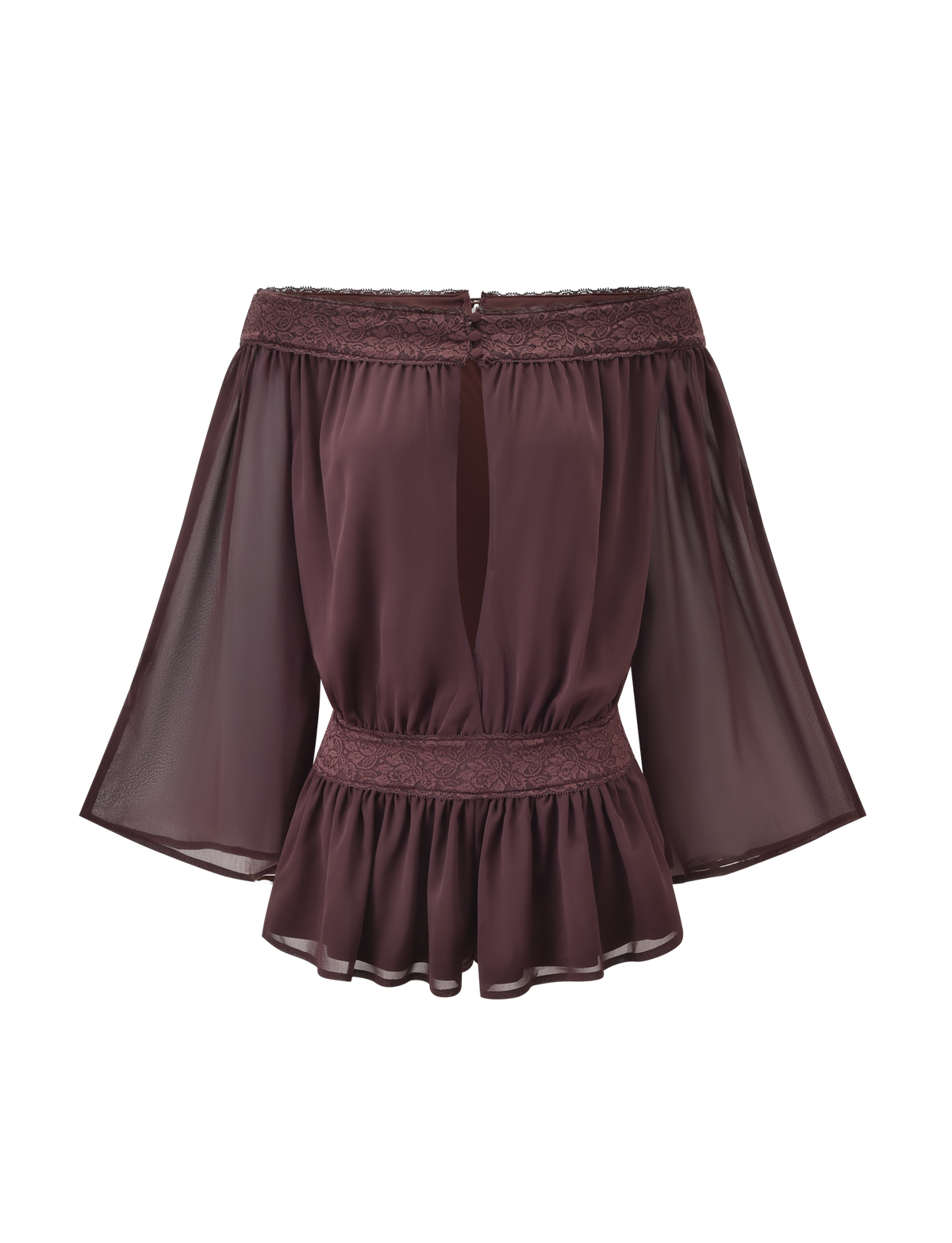 TESSIE PLAYSUIT - BROWN