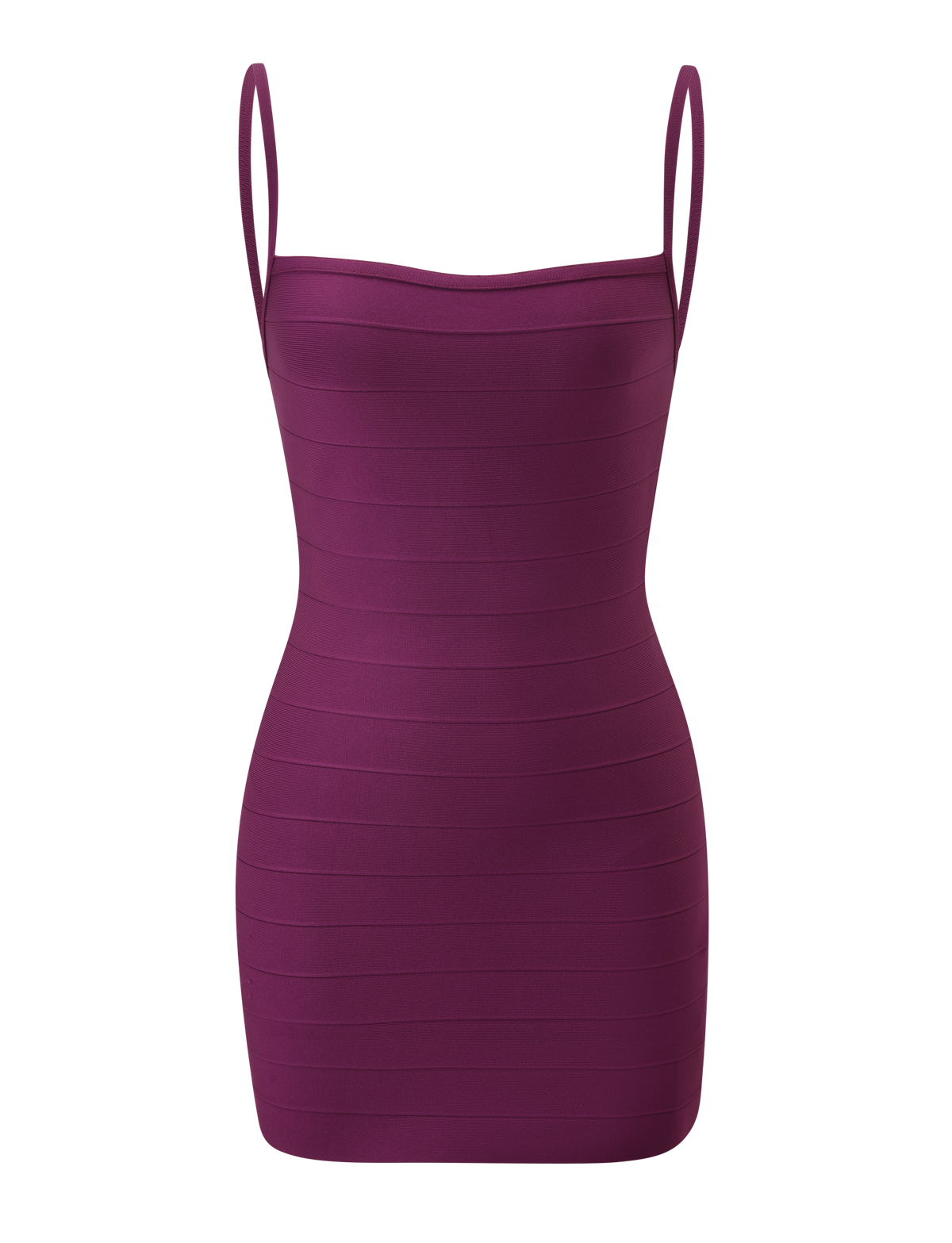 MIDORI BANDAGE DRESS - PLUM