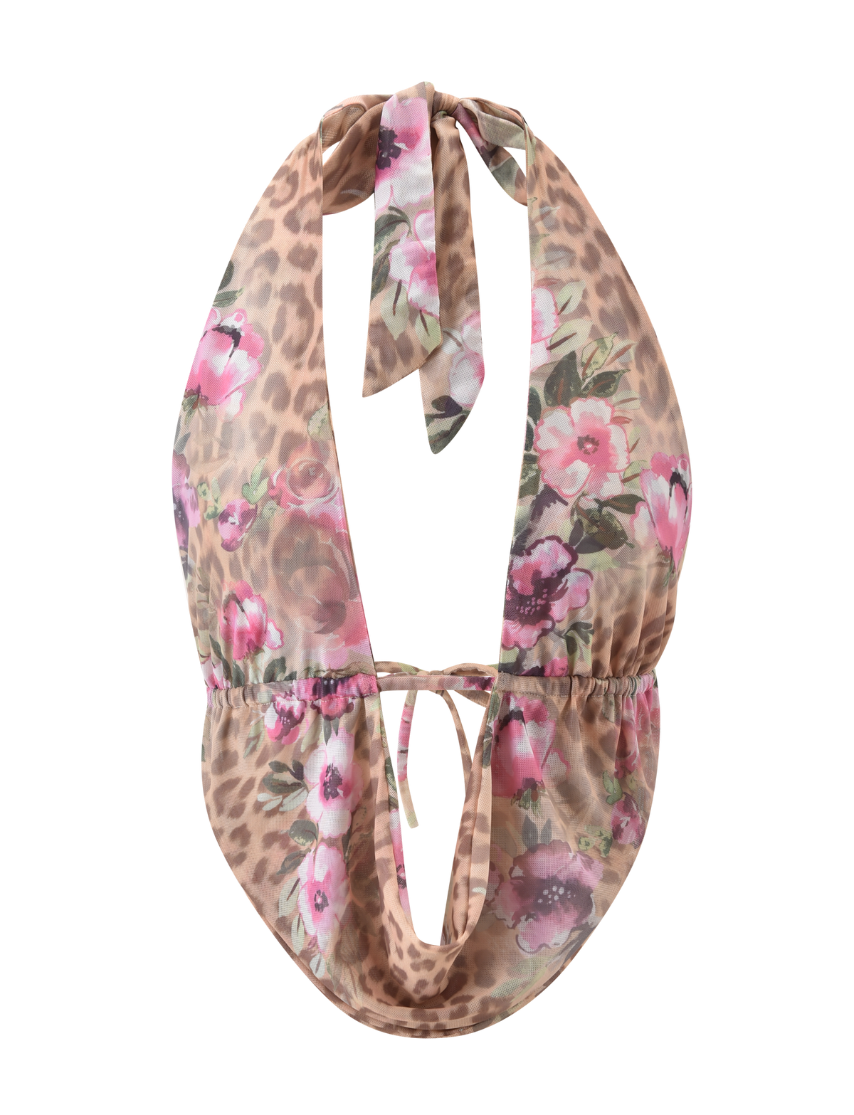RISA TOP - LEOPARD FLORAL