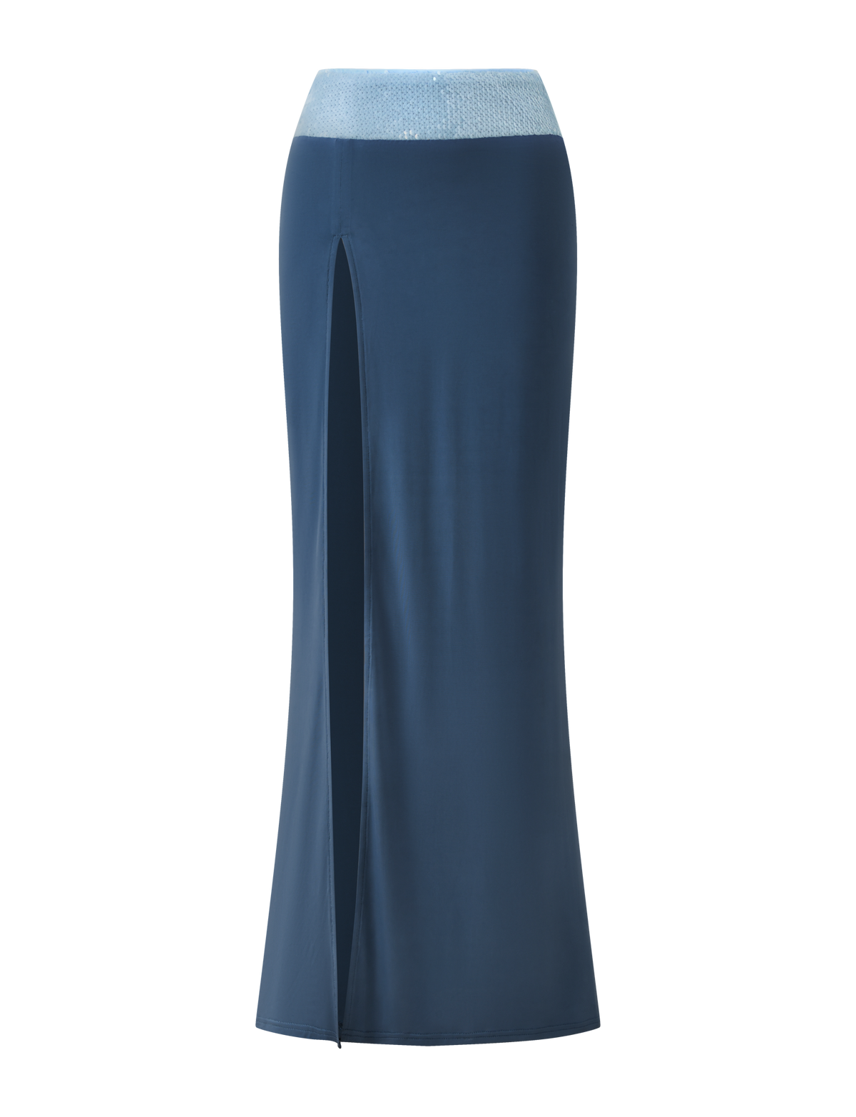 THARA MAXI SKIRT - SLATE BLUE