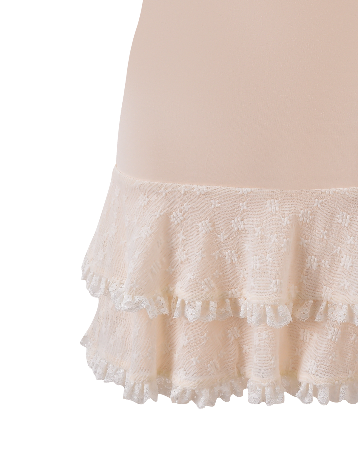 ANOUK RUFFLE MINI DRESS - CREAM