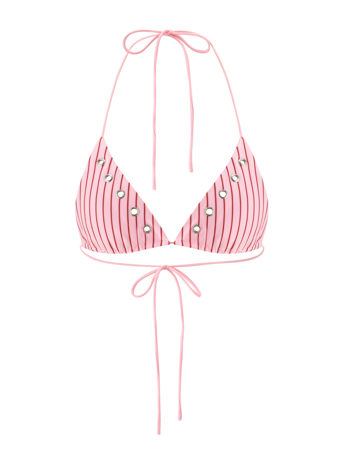 MARREN BIKINI TOP - PINK STRIPE