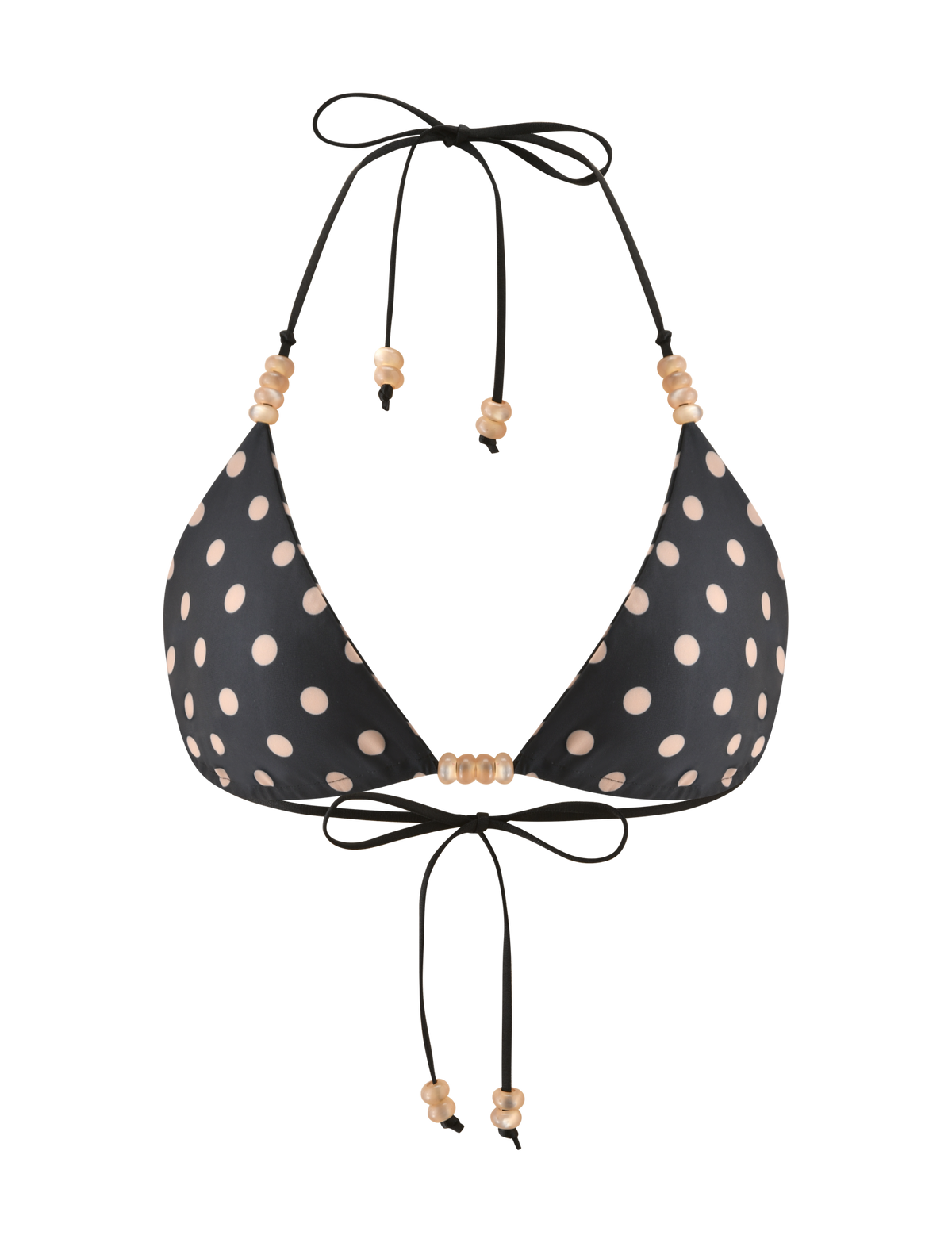 FINLEA REVERSIBLE BIKINI TOP - BLACK AND TAN