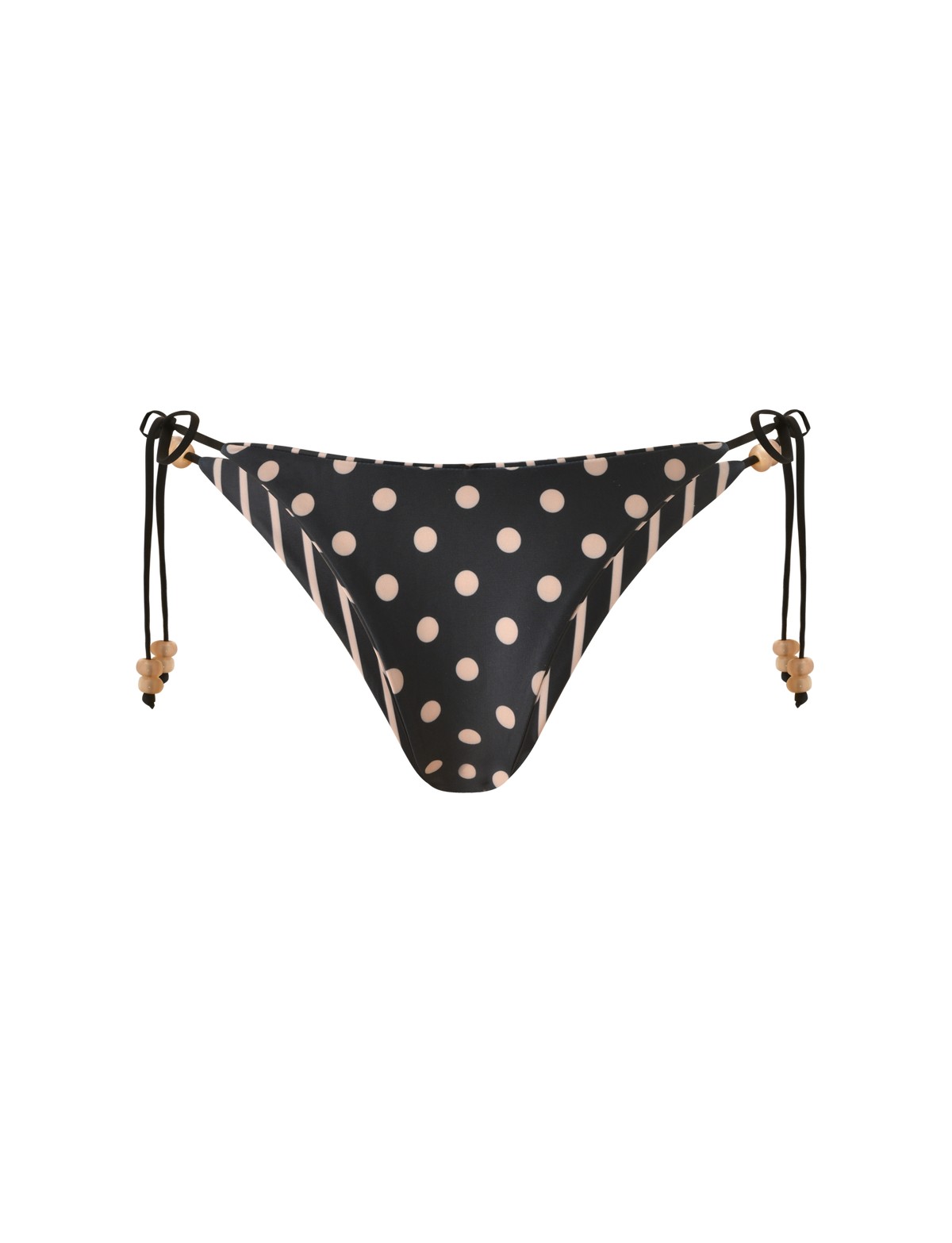 FINLEA REVERSIBLE BIKINI BOTTOM - BLACK AND TAN