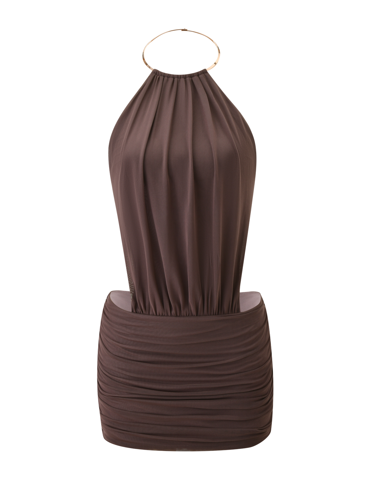 EVANNA MINI DRESS - MOCHA