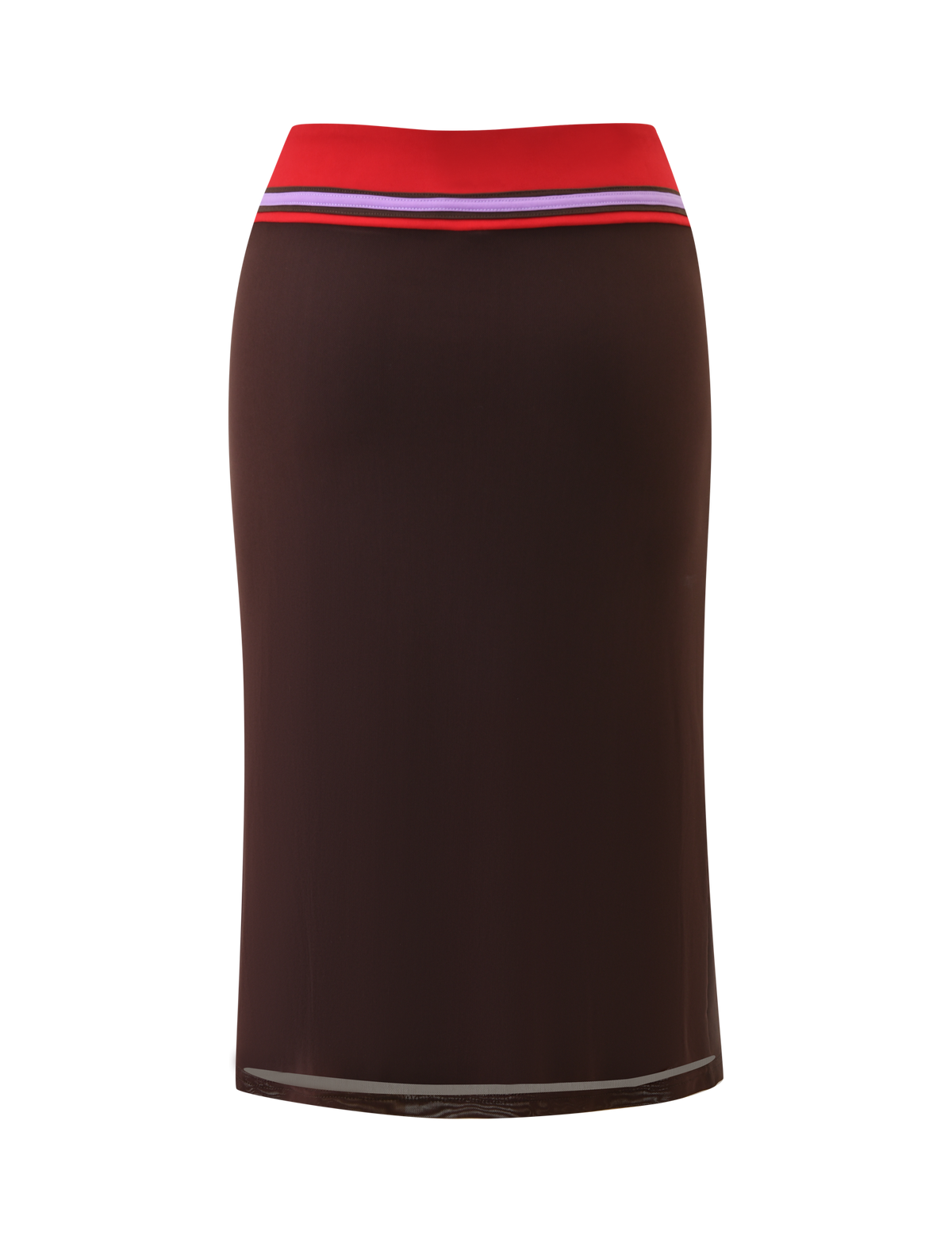 SERAH DIAMANTE MIDI SKIRT - CHOCOLATE