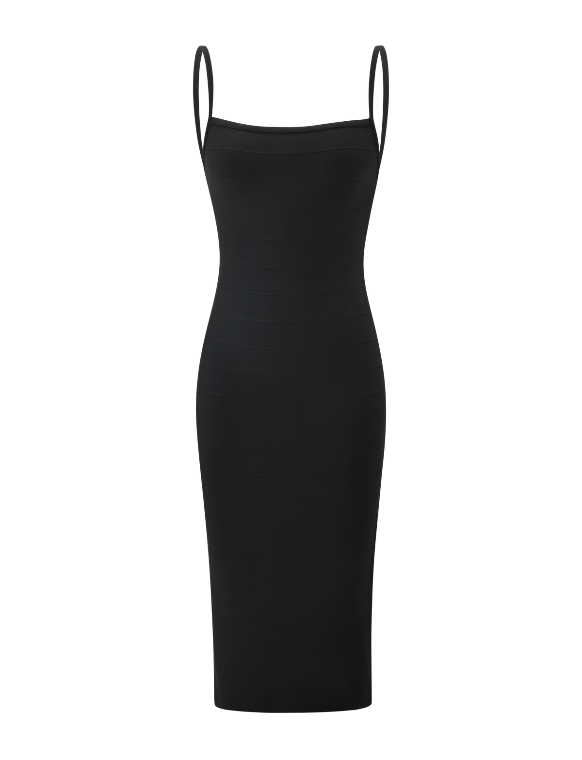 MIDORI MIDI BANDAGE DRESS - BLACK