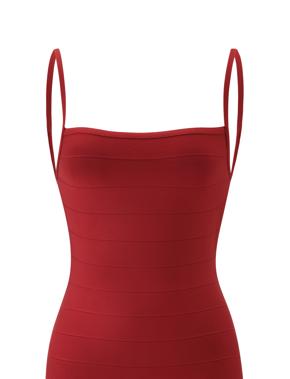 MIDORI MIDI BANDAGE DRESS - CHERRY