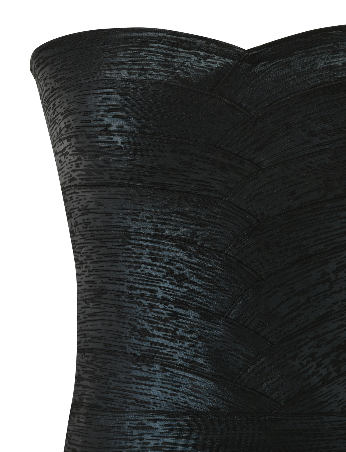 NIYA METALLIC BANDAGE TOP - BLACK