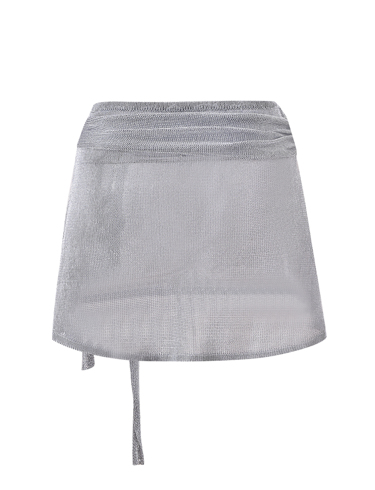ISATANA MINI SKIRT - SILVER