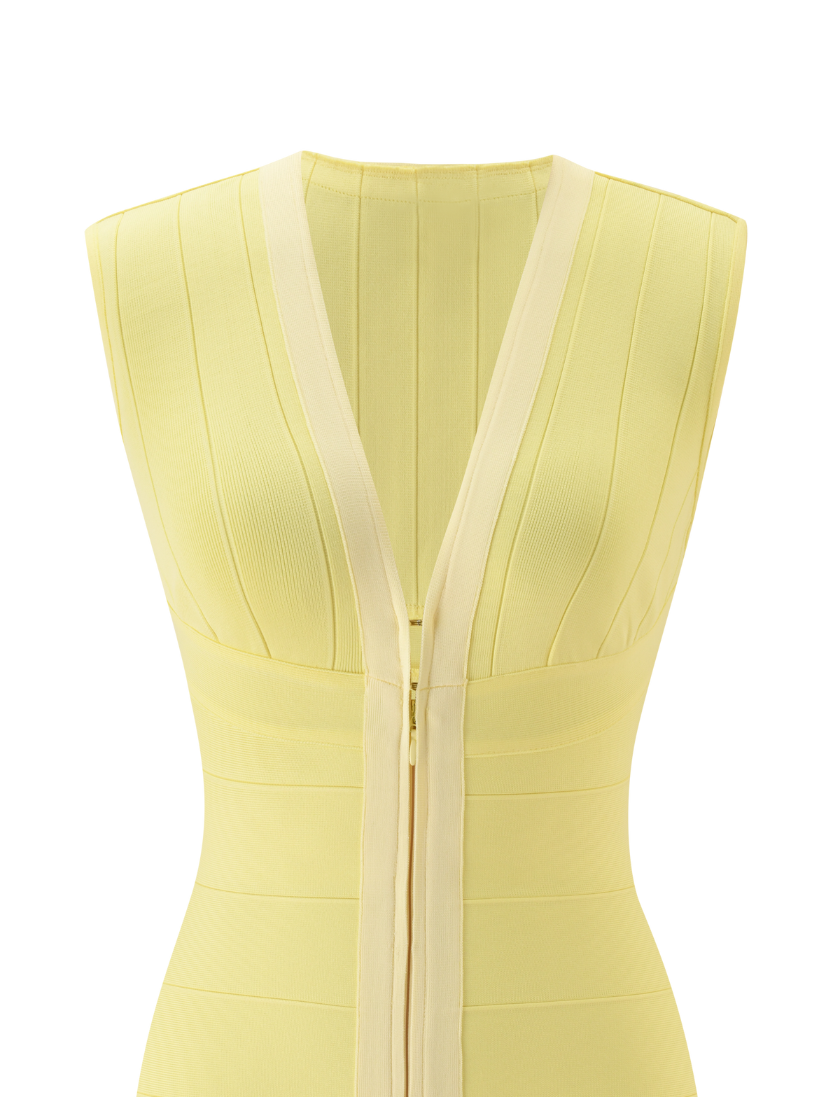 EMBER MINI BANDAGE DRESS - BUTTER YELLOW